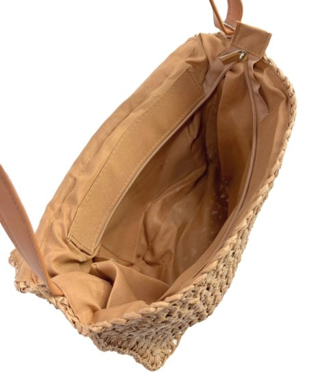 Letnia torba torebka na ramię pleciona Elegancka Styl boho (Brązowy) Letnia torba torebka na ramię pleciona Elegancka Styl boho (Brązowy)