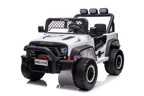 Autko terenowe Geoland Power dla 2 dzieci Biały + Pilot + Silniki 2x200W + Bagażnik + Radio MP3 + LED Autko terenowe Geoland Power dla 2 dzieci Biały + Pilot + Silniki 2x200W + Bagażnik + Radio MP3 + LED