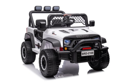 Autko terenowe Geoland Power dla 2 dzieci Biały + Pilot + Silniki 2x200W + Bagażnik + Radio MP3 + LED Autko terenowe Geoland Power dla 2 dzieci Biały + Pilot + Silniki 2x200W + Bagażnik + Radio MP3 + LED