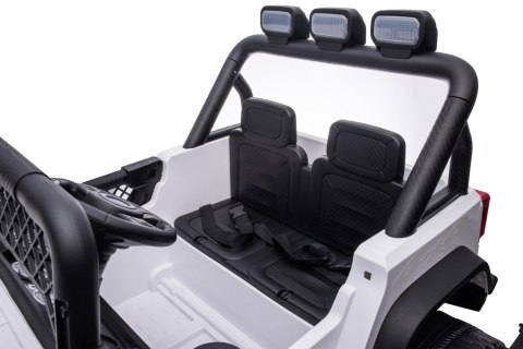 Autko terenowe Geoland Power dla 2 dzieci Biały + Pilot + Silniki 2x200W + Bagażnik + Radio MP3 + LED Autko terenowe Geoland Power dla 2 dzieci Biały + Pilot + Silniki 2x200W + Bagażnik + Radio MP3 + LED