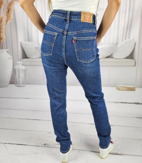 Spodnie jeansowe damskie Jeansy klasyczne niebieskie WEST 33...->44 Spodnie jeansowe damskie Jeansy klasyczne niebieskie WEST 33...->44