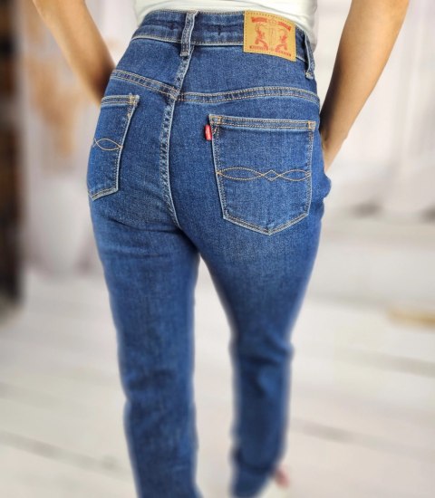 Spodnie jeansowe damskie Jeansy klasyczne niebieskie WEST 33...->44 Spodnie jeansowe damskie Jeansy klasyczne niebieskie WEST 33...->44