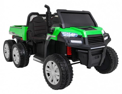 Autko Farmer Truck dla 2 dzieci Zielony + Napęd 4x4 + Pilot + Kiper + Audio LED Autko Farmer Truck dla 2 dzieci Zielony + Napęd 4x4 + Pilot + Kiper + Audio LED