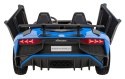 Lamborghini Aventador SV na akumulator dla 2 dzieci Niebieski + Silnik bezszczotkowy + Pompowane koła + Audio LED