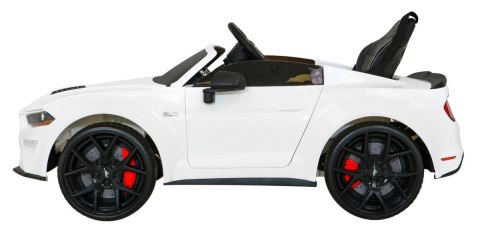 Autko Ford Mustang GT na akumulator dla dzieci Biały + Regulacja siedzenia + Audio LED + EVA + Wolny Start Autko Ford Mustang GT na akumulator dla dzieci Biały + Regulacja siedzenia + Audio LED + EVA + Wolny Start