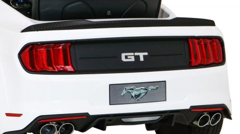 Autko Ford Mustang GT na akumulator dla dzieci Biały + Regulacja siedzenia + Audio LED + EVA + Wolny Start Autko Ford Mustang GT na akumulator dla dzieci Biały + Regulacja siedzenia + Audio LED + EVA + Wolny Start