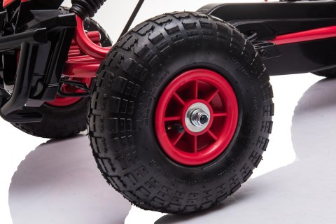 Gokart na Pedały AIR PerHour dla dzieci Czerwony + Hamulec ręczny + Pompowane koła + Regulacja siedzenia Gokart na Pedały AIR PerHour dla dzieci Czerwony + Hamulec ręczny + Pompowane koła + Regulacja siedzenia