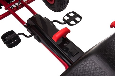 Gokart na Pedały AIR PerHour dla dzieci Czerwony + Hamulec ręczny + Pompowane koła + Regulacja siedzenia Gokart na Pedały AIR PerHour dla dzieci Czerwony + Hamulec ręczny + Pompowane koła + Regulacja siedzenia