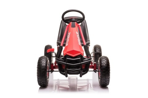 Gokart na Pedały AIR PerHour dla dzieci Czerwony + Hamulec ręczny + Pompowane koła + Regulacja siedzenia Gokart na Pedały AIR PerHour dla dzieci Czerwony + Hamulec ręczny + Pompowane koła + Regulacja siedzenia