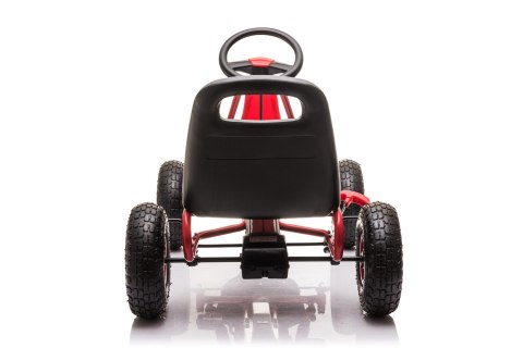 Gokart na Pedały AIR PerHour dla dzieci Czerwony + Hamulec ręczny + Pompowane koła + Regulacja siedzenia Gokart na Pedały AIR PerHour dla dzieci Czerwony + Hamulec ręczny + Pompowane koła + Regulacja siedzenia