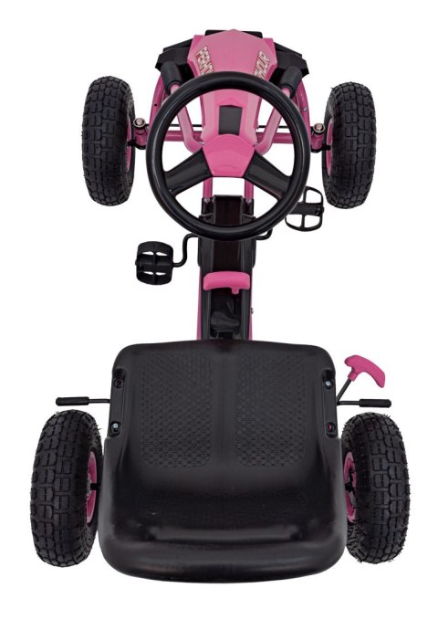 Gokart na Pedały AIR PerHour dla dzieci Różowy + Hamulec ręczny + Pompowane koła + Regulacja siedzenia Gokart na Pedały AIR PerHour dla dzieci Różowy + Hamulec ręczny + Pompowane koła + Regulacja siedzenia