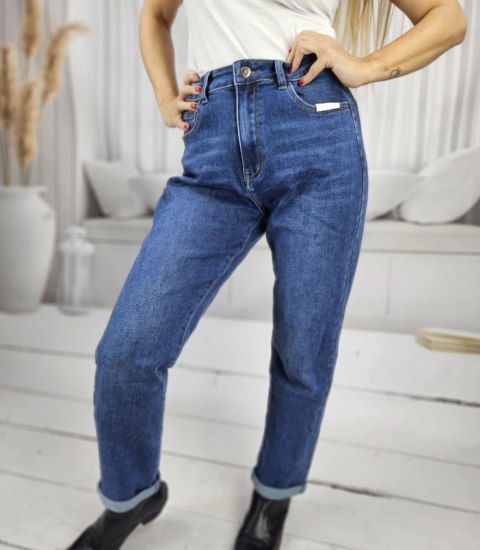 Spodnie jeansowe damskie Jeansy Modne Ciemnoniebieskie SIERRA .48 -> 44 Spodnie jeansowe damskie Jeansy Modne Ciemnoniebieskie SIERRA .48 -> 44