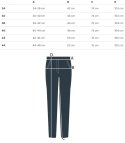 Spodnie jeansowe damskie Jeansy Modne Kolor denim DELLA 33?->48