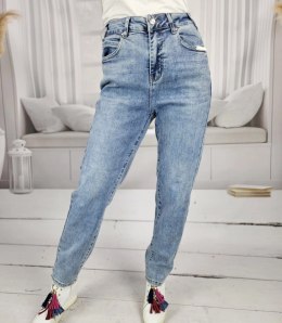 Spodnie jeansowe damskie Jeansy Modne jasnoniebieskie NIA 32?->48