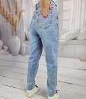 Spodnie jeansowe damskie Jeansy Modne jasnoniebieskie NIA 32?->48