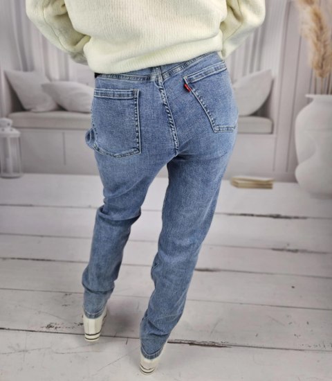 Spodnie jeansowe damskie Jeansy klasyczne jasnoniebieskie CALLIE 28!->34 Spodnie jeansowe damskie Jeansy klasyczne jasnoniebieskie CALLIE 28!->34