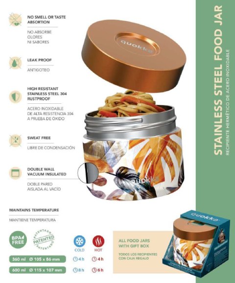 Quokka Whim Food Jar - Lunchbox termiczny / termos obiadowy 600 ml (Autumn) Quokka Whim Food Jar - Lunchbox termiczny / termos obiadowy 600 ml (Autumn)