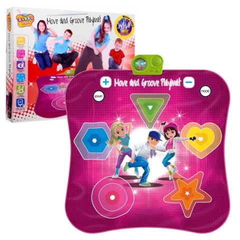 Mata taneczna "Move and Groove" dla dzieci 3+ Gra zręcznościowa + Dźwięki Światła Mata taneczna "Move and Groove" dla dzieci 3+ Gra zręcznościowa + Dźwięki Światła