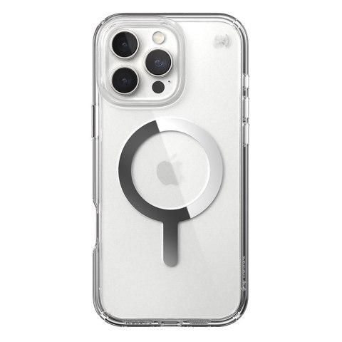 Speck Presidio Perfect-Clear MagSafe - Etui iPhone 16 Pro Max (Clear / Chrome Finish / Serene Silver) Speck Presidio Perfect-Clear MagSafe - Etui iPhone 16 Pro Max (Clear / Chrome Finish / Serene Silver)