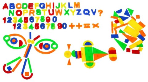 Zestaw kolorowych Magnesów dla dzieci 3+ Zabawka edukacyjna + Cyferki Literki Figury Linie 128 el. Zestaw kolorowych Magnesów dla dzieci 3+ Zabawka edukacyjna + Cyferki Literki Figury Linie 128 el.