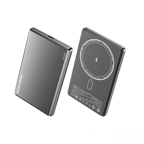 WEKOME WP-30 Mecha Series Ultra Thin - Power bank indukcyjny 5000 mAh Fast Charging PD 20W MagSafe (Tarnish) WEKOME WP-30 Mecha Series Ultra Thin - Power bank indukcyjny 5000 mAh Fast Charging PD 20W MagSafe (Tarnish)