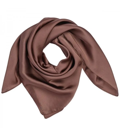 Delikatna gładka chusta chustka szal jednokolorowa elegancka 70x70 cm (Brązowy) Delikatna gładka chusta chustka szal jednokolorowa elegancka 70x70 cm (Brązowy)