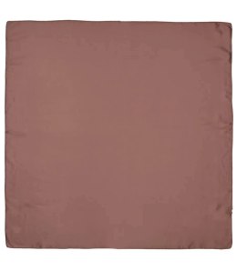 Delikatna gładka chusta chustka szal jednokolorowa elegancka 70x70 cm (Brązowy)
