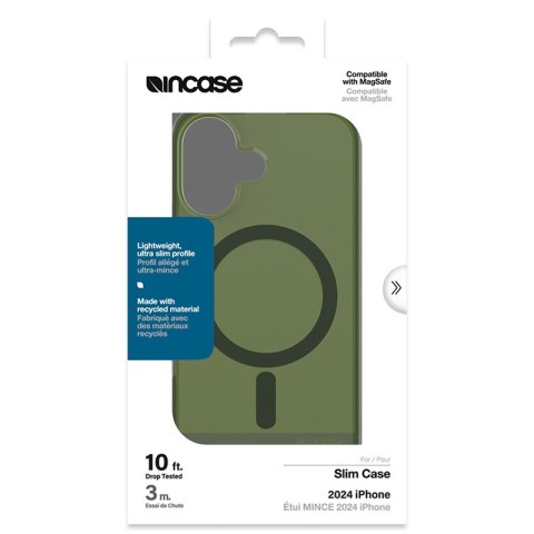 Incase Slim Case MagSafe - Etui iPhone 16 (Highland Green) Incase Slim Case MagSafe - Etui iPhone 16 (Highland Green)
