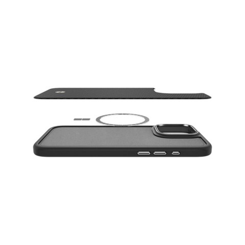 SPIGEN ENZO ARAMID MAG MAGSAFE IPHONE 16 PRO BLACK/SILVER SPIGEN ENZO ARAMID MAG MAGSAFE IPHONE 16 PRO BLACK/SILVER