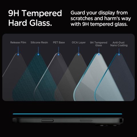 SZKŁO HARTOWANE SPIGEN GLAS.TR "EZ FIT" IPHONE 16 PRO CLEAR SZKŁO HARTOWANE SPIGEN GLAS.TR "EZ FIT" IPHONE 16 PRO CLEAR