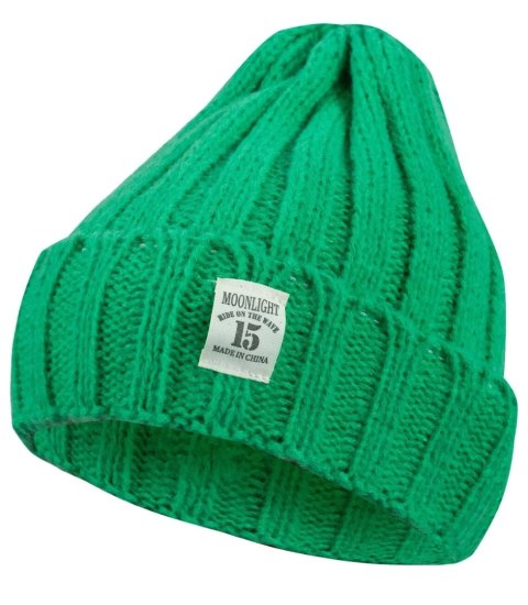 Ciepła czapka unisex Uniwersalna Beanie Jednokolorowa (Zielony)