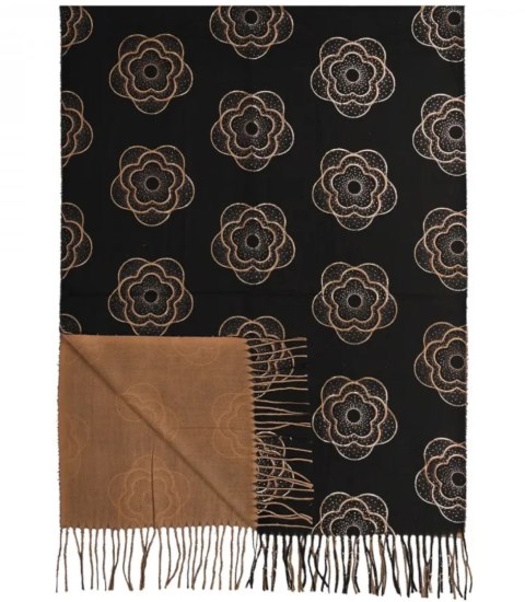 Ciepły szal szalik Elegancki frędzle kwiaty miękki Zjawiskowy 180x75 cm (Wielokolorowy || Czarny) Ciepły szal szalik Elegancki frędzle kwiaty miękki Zjawiskowy 180x75 cm (Wielokolorowy || Czarny)
