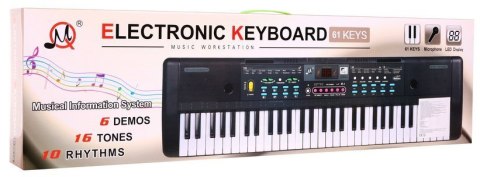 Keyboard dla dzieci 5+ Stojak na nuty Mikrofon + Kolorowe przyciski - model nr 605 Keyboard dla dzieci 5+ Stojak na nuty Mikrofon + Kolorowe przyciski - model nr 605