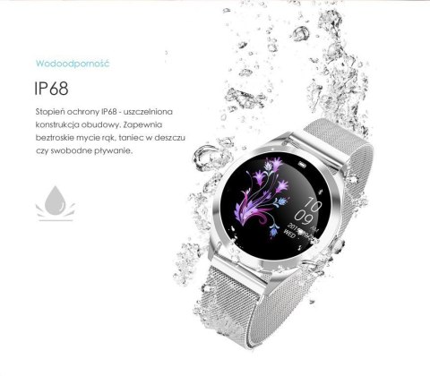 SMARTWATCH DAMSKI G. Rossi SW017-9 silver/black (sg011c) SMARTWATCH DAMSKI G. Rossi SW017-9 silver/black (sg011c)