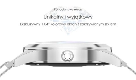 SMARTWATCH DAMSKI G. Rossi SW017-9 silver/black (sg011c) SMARTWATCH DAMSKI G. Rossi SW017-9 silver/black (sg011c)