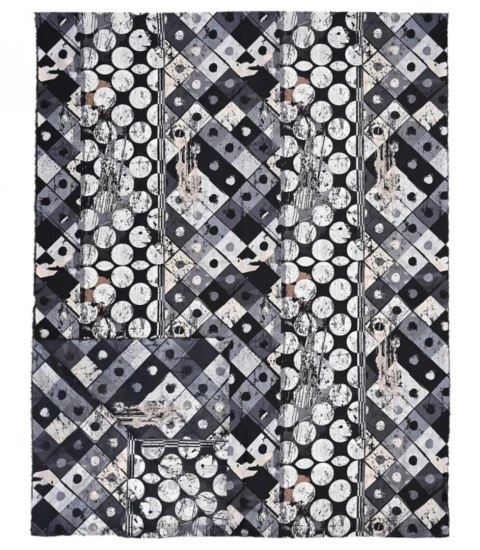 Stylowy szal szalik Chusta frędzle abstrakcyjny miękki gładki 180x75 cm (Wielokolorowy || Czarny) Stylowy szal szalik Chusta frędzle abstrakcyjny miękki gładki 180x75 cm (Wielokolorowy || Czarny)