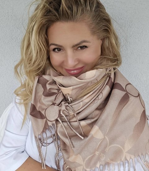 Szal szalik Chusta Stylowy ciepły abstrakcyjny miękki gładki 180x70 cm (Wielokolorowy || Beżowy) Szal szalik Chusta Stylowy ciepły abstrakcyjny miękki gładki 180x70 cm (Wielokolorowy || Beżowy)
