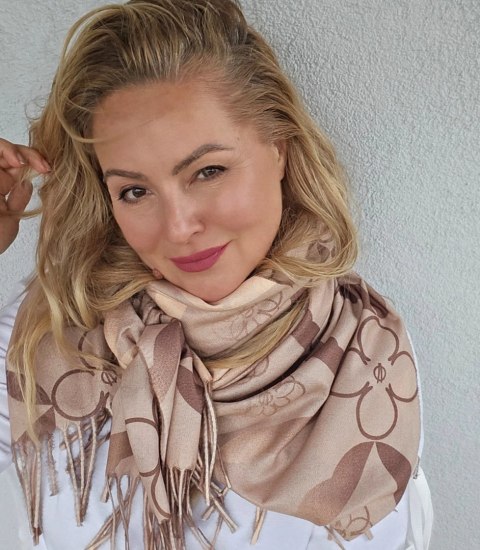Szal szalik Chusta Stylowy ciepły abstrakcyjny miękki gładki 180x70 cm (Wielokolorowy || Beżowy) Szal szalik Chusta Stylowy ciepły abstrakcyjny miękki gładki 180x70 cm (Wielokolorowy || Beżowy)