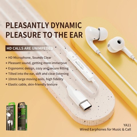 WEKOME YA11 - Słuchawki przewodowe HiFi jack 3,5 mm (Biały) WEKOME YA11 - Słuchawki przewodowe HiFi jack 3,5 mm (Biały)