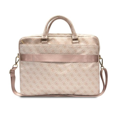 Guess 4G Printed Stripes Computer Bag - Torba na notebooka 16" (Różowy) Guess 4G Printed Stripes Computer Bag - Torba na notebooka 16" (Różowy)