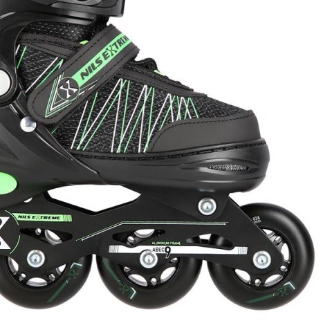 NH11912 A 2w1 BLACK/GREEN ROZM. L(39-42) ŁYŻWOROLKI Z WYM. PŁ. HOKEJOWĄ NILS EXTREME NH11912 A 2w1 BLACK/GREEN ROZM. L(39-42) ŁYŻWOROLKI Z WYM. PŁ. HOKEJOWĄ NILS EXTREME
