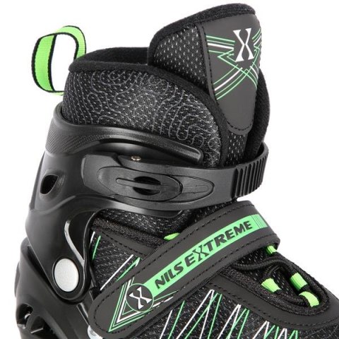 NH11912 A 2w1 BLACK/GREEN ROZM. L(39-42) ŁYŻWOROLKI Z WYM. PŁ. HOKEJOWĄ NILS EXTREME NH11912 A 2w1 BLACK/GREEN ROZM. L(39-42) ŁYŻWOROLKI Z WYM. PŁ. HOKEJOWĄ NILS EXTREME