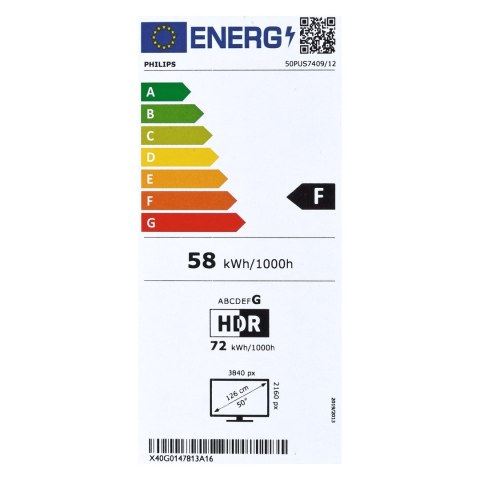 Telewizor Philips 50PUS7409/12 LED 50'' 4K Ultra HD Google TV Dolby Atmos DVB-T2 Czarny Telewizor Philips 50PUS7409/12 LED 50'' 4K Ultra HD Google TV Dolby Atmos DVB-T2 Czarny