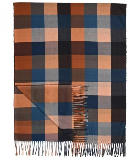 Szal szalik Chusta frędzle ciepły w kratę miękki gładki 175x75 cm (Brązowy || Wielokolorowy) Szal szalik Chusta frędzle ciepły w kratę miękki gładki 175x75 cm (Brązowy || Wielokolorowy)