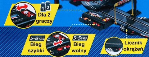 6-metrowy Tor wyścigowy dla dzieci 3-8 lat + Świetlne pętle 360 + 2 autka + Licznik okrążeń 6-metrowy Tor wyścigowy dla dzieci 3-8 lat + Świetlne pętle 360 + 2 autka + Licznik okrążeń