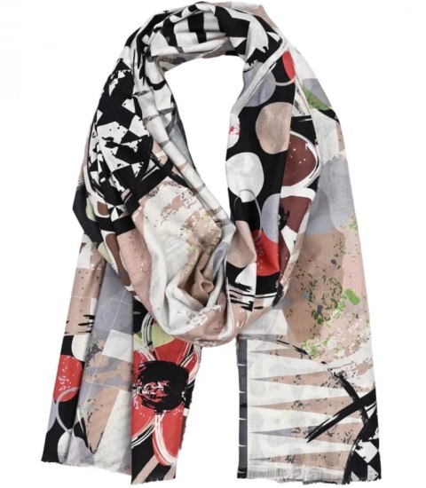 Ciepły stylowy szal szalik Chusta abstrakcyjny miękki gładki 180x75 cm (Wielokolorowy || Beżowy) Ciepły stylowy szal szalik Chusta abstrakcyjny miękki gładki 180x75 cm (Wielokolorowy || Beżowy)