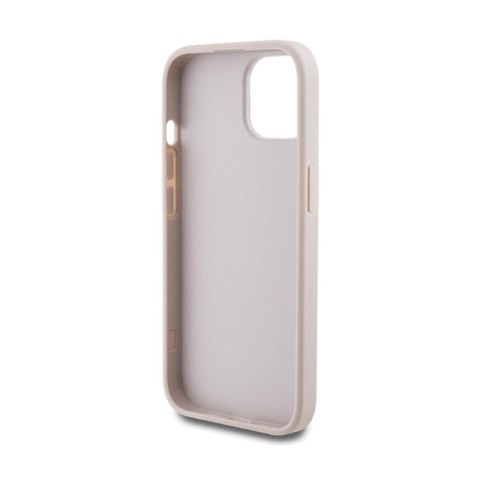 Guess 4G Metal Gold Logo - Etui iPhone 15 Plus (różowy) Guess 4G Metal Gold Logo - Etui iPhone 15 Plus (różowy)