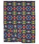 Ciepły stylowy szal szalik abstrakcyjny wzór miękki gładki 180x75 cm (Wielokolorowy || Czarny)