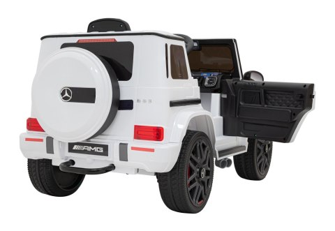 Mercedes AMG G63 dla dzieci Biały + Pilot Mercedes AMG G63 dla dzieci Biały + Pilot