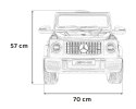 Mercedes AMG G63 dla dzieci Biały + Pilot